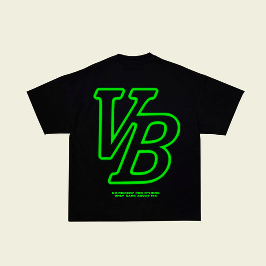 Camiseta Oversize Negra | VB verde